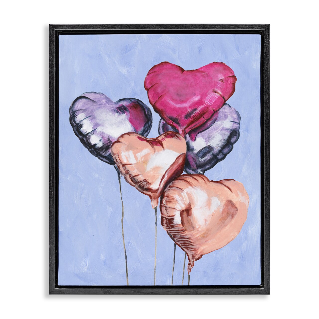 Stupell Industries Vibrant Heart Balloons Floating Frame, design by Michael Willett